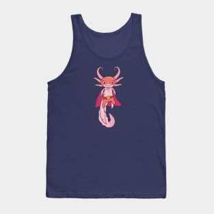 Mexican Axolotl Luchador Wrestler Sketch Drawing Tank Top